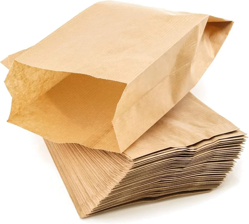 PACKRA - Bolsas Papel Kraft, Bolsitas Pequeñas Para Chuches, Sobres para Regalo de Navidad (50 pcs, 9cm x 15cm x 5cm) — Envoltorio regalo