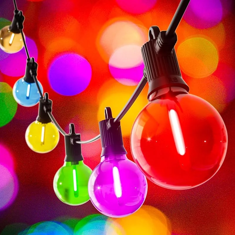 Visita la tienda de Kawaya Kawaya Colores Luces Led Exterior Jardin 7M, Ip65 Impermeable — Luces Navidad
