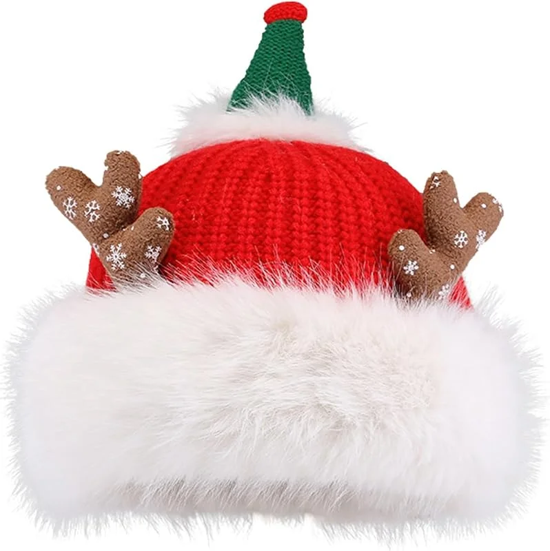 TAGVO Gorro Navidad Adulto, Gorro Navideño Peluche de Lujo Gorro Santa Claus Sombreros Navideño Invierno Gorro de Papá Noel para Fiesta Festiva de Año Nuevo — Ropa Navidad