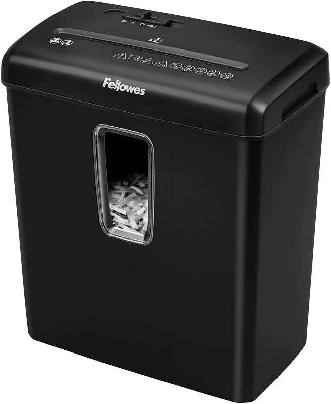 Visita la tienda de Fellowes Fellowes FS-6C - Trituradora de Papel, Corte en partículas, Destruye hasta 6 Hojas, Destructora de Papel Uso Personal, Papelera de 15 litros, Nivel de Seguridad P4, Exclusiva de Amazon — Envoltorio regalo