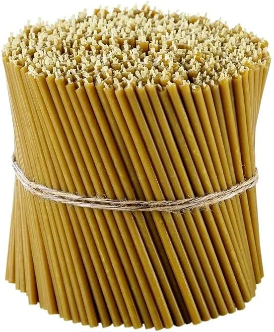 Visita la tienda de Danilovo Danilovo Velas de Cera de Abejas 100% Pura, Velas Ortodoxas para Oración, Rituales, de Decoración de Mesa, N100, Altura 16, 5 cm, 50 Unidades — Cena a la luz de velas