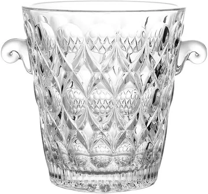 NexaGeniX Cubo de champán Crystal Glass Ice Bucket Household Champagne Beer Bucket Ice Pellet Bucket Thickened Cubo de Hielo — Vino y mesa festiva