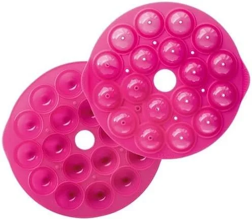 Visita la tienda de Lékué Lékué Molde de repostería para cake pops, 18 cav., silicona magenta — Hogar y cocina