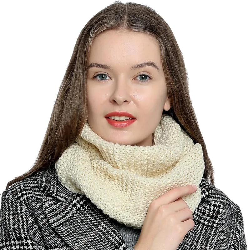 Visita la tienda de DonDon DonDon Bufanda mujer Bufanda de lana Bufanda invierno Braga cuello diseño de punto — Ropa Navidad