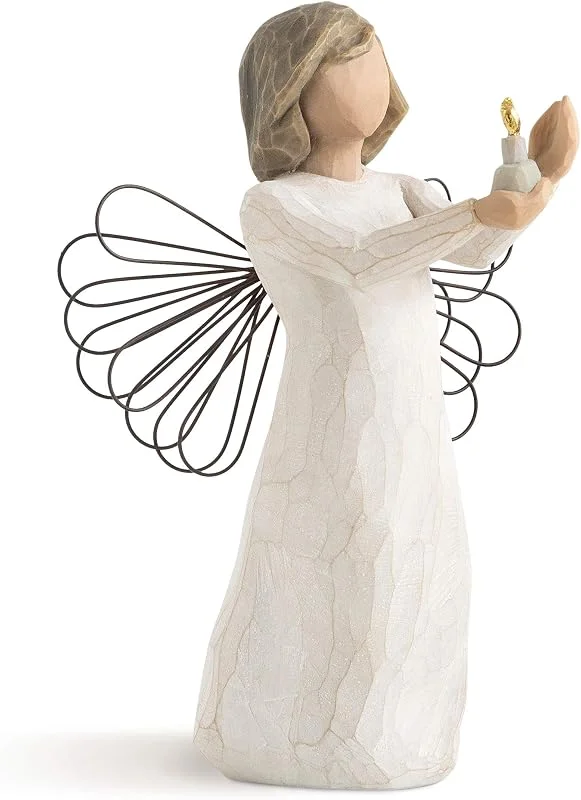 Willow Tree Figura de ángel con Vela, Enesco — Decoracion Navidad