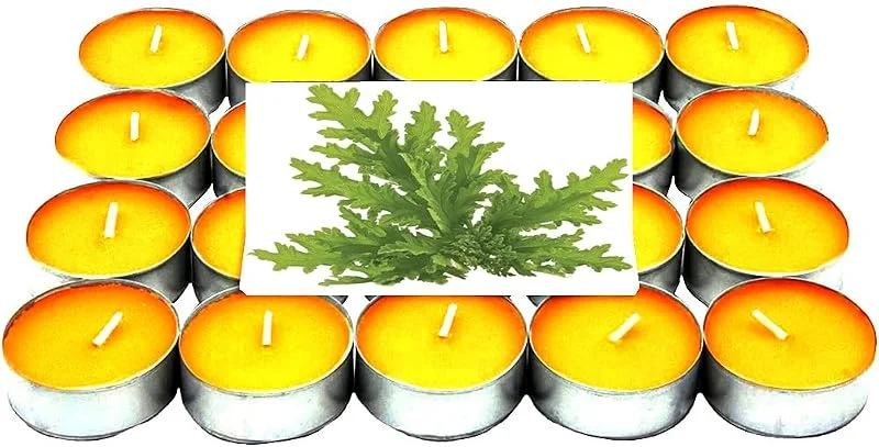 PLUS HOME Vela de Téalights Aromáticas con perfumadas citronela 120velas ( PLUS HOME ) — Cena a la luz de velas