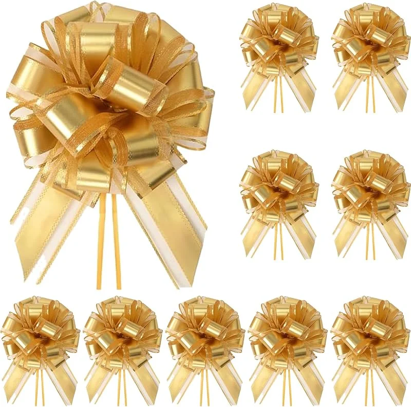 JYSNOW Lazos para Regalo 11 cm, Adornos para Envolver Regalos de Boda — Envoltorio regalo