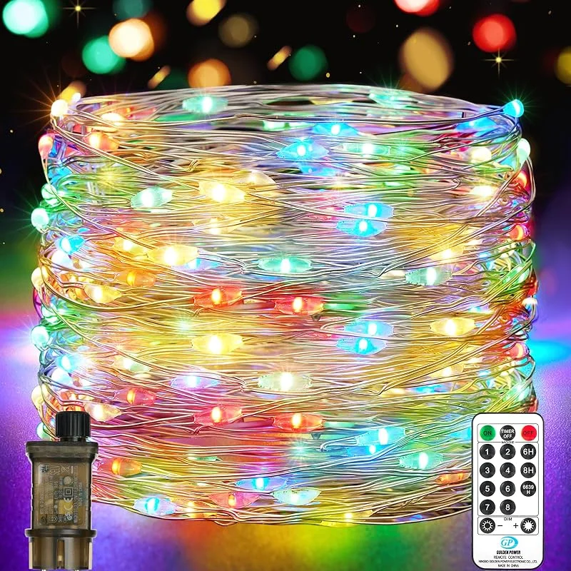 Visita la tienda de Vacoulery Guirnalda de Luces LED con Enchufe, 18M 150LEDs Guirnalda Luces Exterior, 8 Modes Luces de Hadas con Temporizador para Navidad Balcón Interior Bodas — Luces Navidad