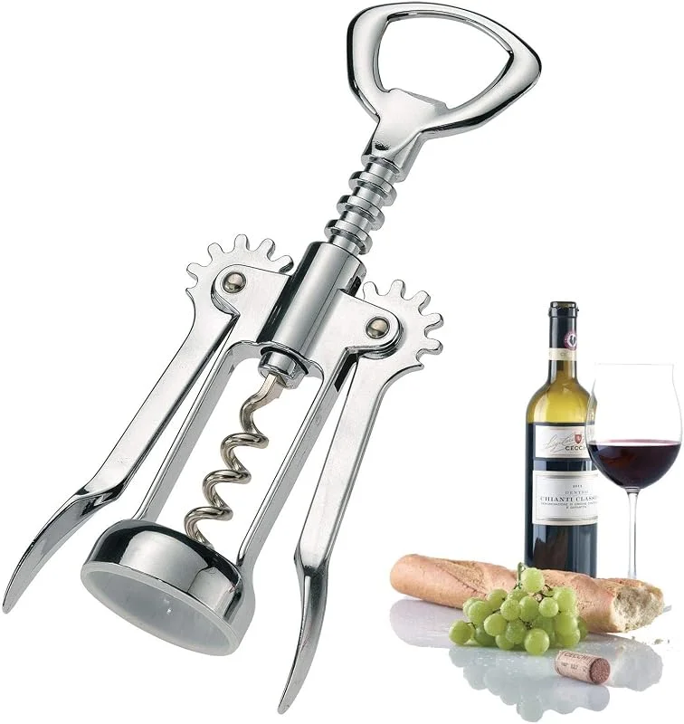 Visita la tienda de Westmark Westmark Sacacorchos de palanca con elevador de tapa y espiral con núcleo, Acero, Cromado, 60202270 — Vino y mesa festiva