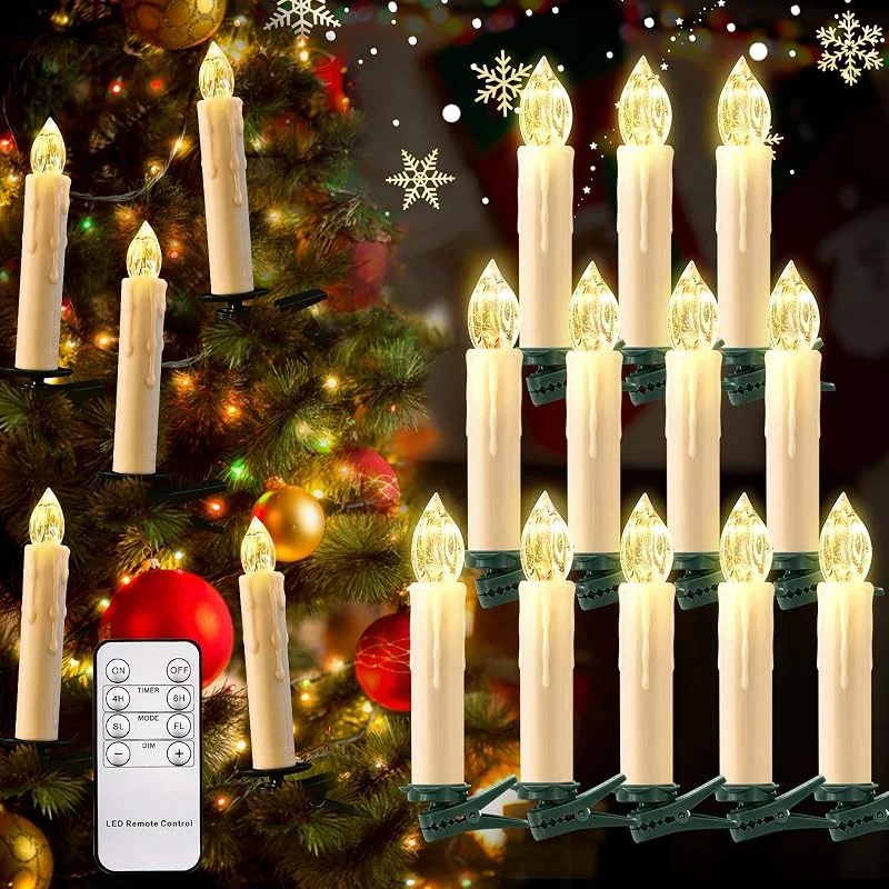 Visita la tienda de cimetech cimetech 12 Velas LED de Árbol de Navidad Decoracion Halloween — Luces Navidad