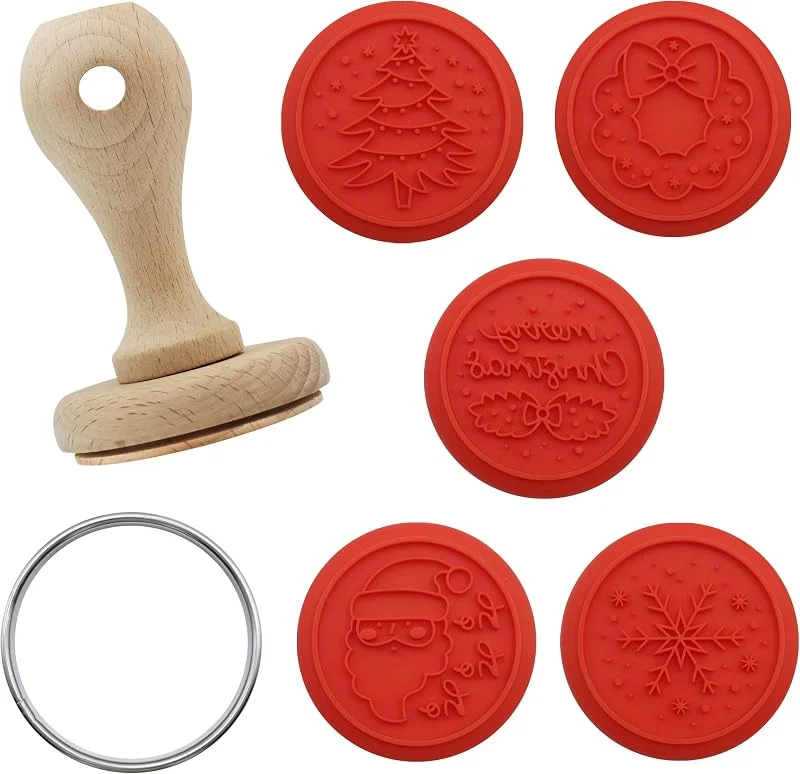 PME Navidad Set de 7 Sellos en Relieve para Galletas, Es la época — Hogar y cocina