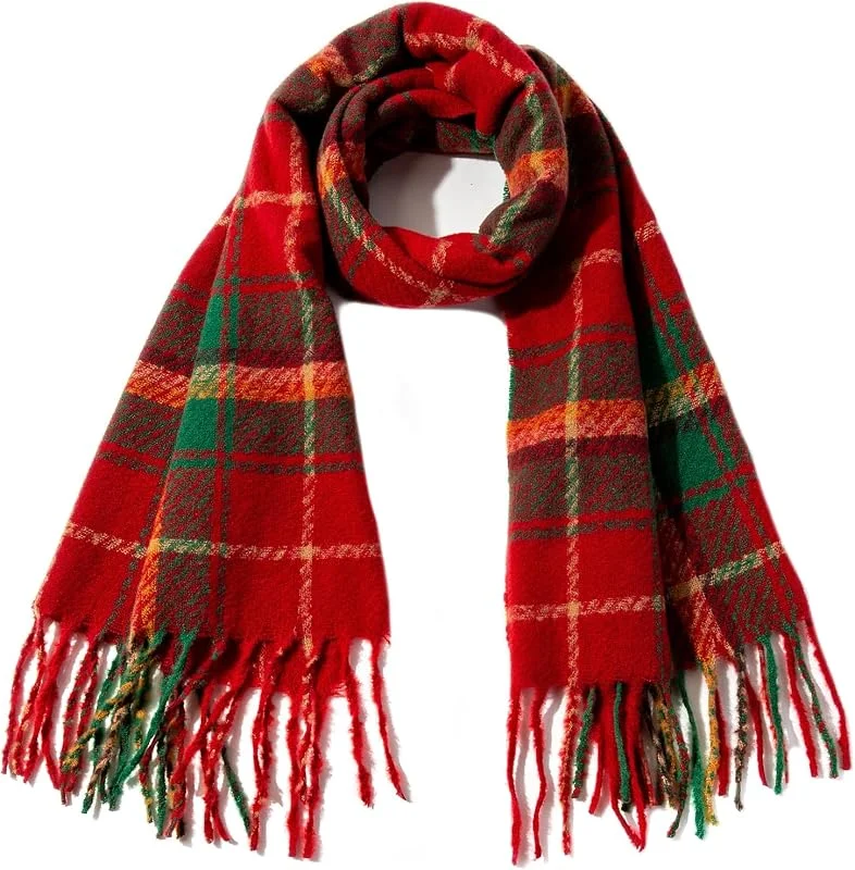 XINNE Bufanda de Mujer Invierno Otoño Manta Cálida Bufandas Chal Envolvente — Ropa Navidad