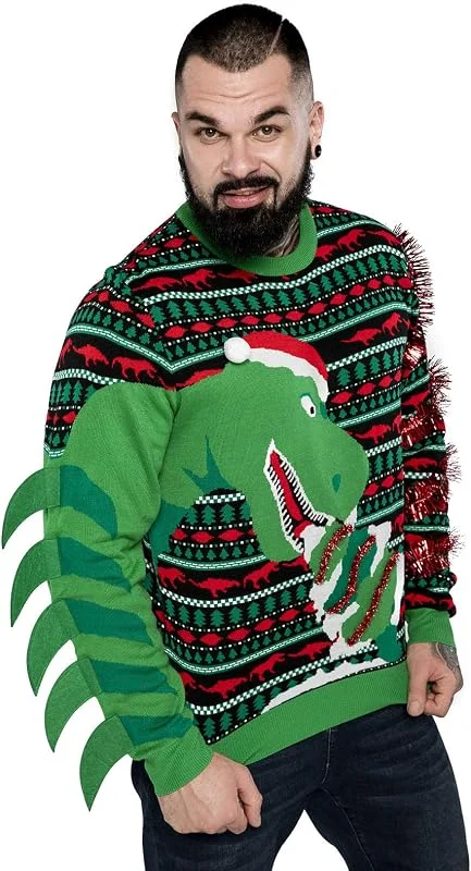 U Look Ugly Today Feo Jersey de Navidad para Hombre, Unisex, Divertido y Divertido, suéter de Navidad Grueso de Punto Festivo para Navidad — Ropa Navidad