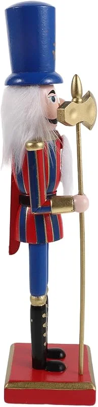 PRETYZOOM Muñeco Cascanueces Soldado de Madera, 25cm, Estilo Festivo Navideño — Decoracion Navidad