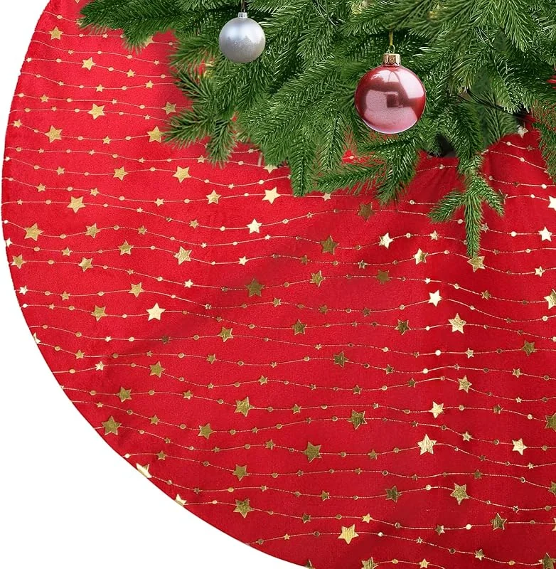 Visita la tienda de KONVINIT KONVINIT Falda de Árbol de Navidad Peluche Falda Arbol Navidad Cubre pie — Adviento y mesa