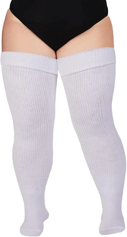 Visita la tienda de Moon Wood Moon Wood Calcetines Altos Mujer hasta el Muslo con Liguero Medias Gruesas sobre la Rodilla Tamaño Grande Halloween Cospaly — Ropa Navidad