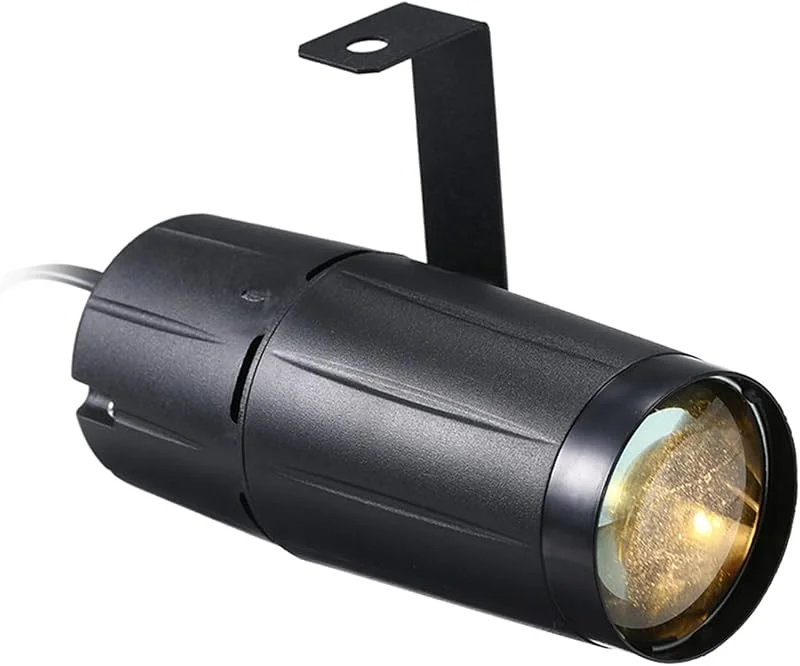 lixada 10 W LED Pinspot Negro luz, único Haz de luz Luces de discoteca, aparato de iluminación para el día de navidad decoración del hogar Bar Club PUB DJ Show Concert, Mood Lights — Luces Navidad