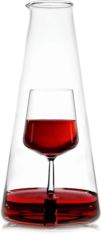 Ichendorf Milano 093598429 Decanter Vino Original con un Cristal en el Interior — Vino y mesa festiva