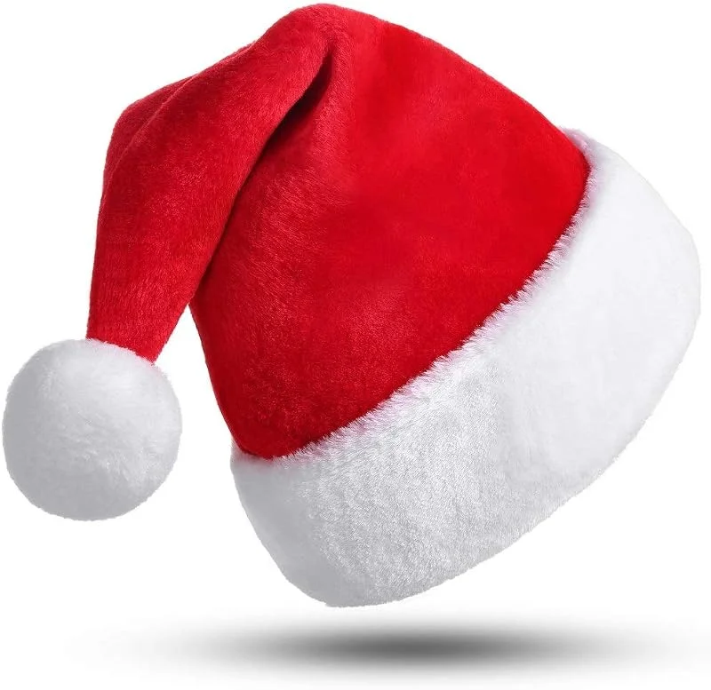 Visita la tienda de CITÉTOILE CITETOILE Gorro de Navidad unisex para adulto, sombrero de terciopelo de lujo, clásico gorro de Papá Noel para decoración de Halloween — Ropa Navidad