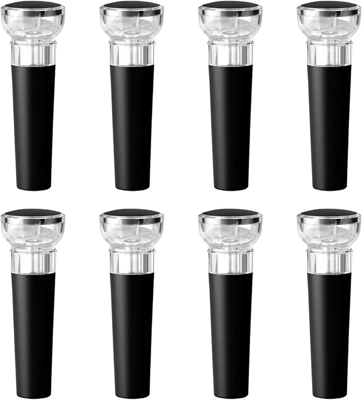 LUMBO EHDWXVZM 8 Tapones para Botellas de Vino, Tapones para Vino al vacío, Tapones para conservar Vino Tinto, Tapones Protectores para Vino, Tapones para Vino multifuncionales — Vino y mesa festiva